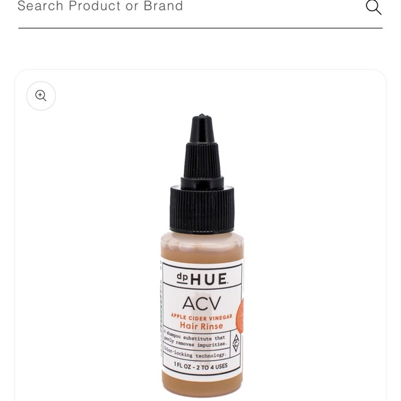 DpHue apple cider vinegar hair rinse- from Revolve - small travel size 1 ounce - Picture 1 of 3